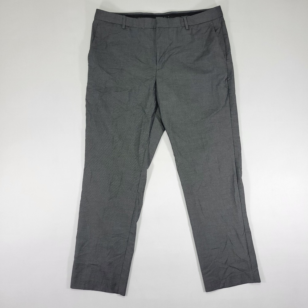 Perry Ellis Portforlio Men's Dress Pant Trousers FLEX STRETCH‎ Gray Modern 38x32